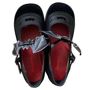 Demonia Sprite-09 Batwing Mary Jane Flats